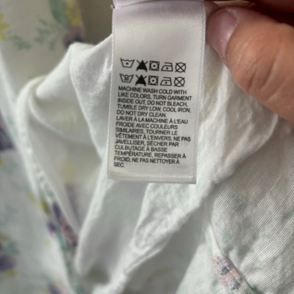 Lucky Brand Laura Ashley white floral midi dress Size Medium - Picture 12 of 14